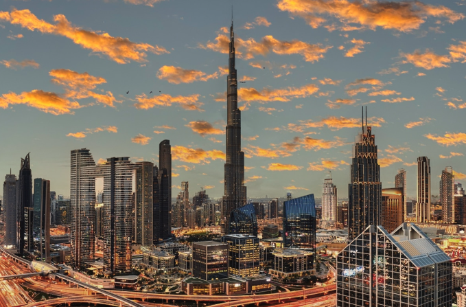 Modern architectural master development in Dubai representing off-plan properties